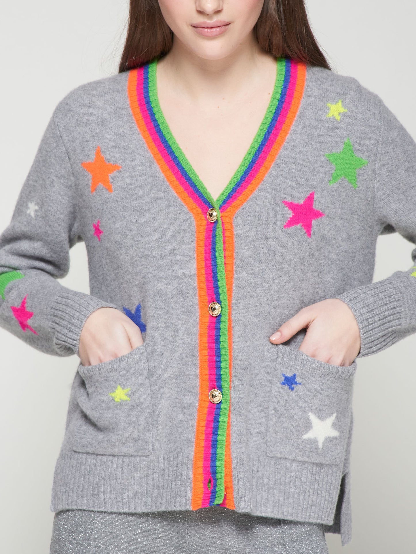 Cosmic Rainbow Star Cardigan