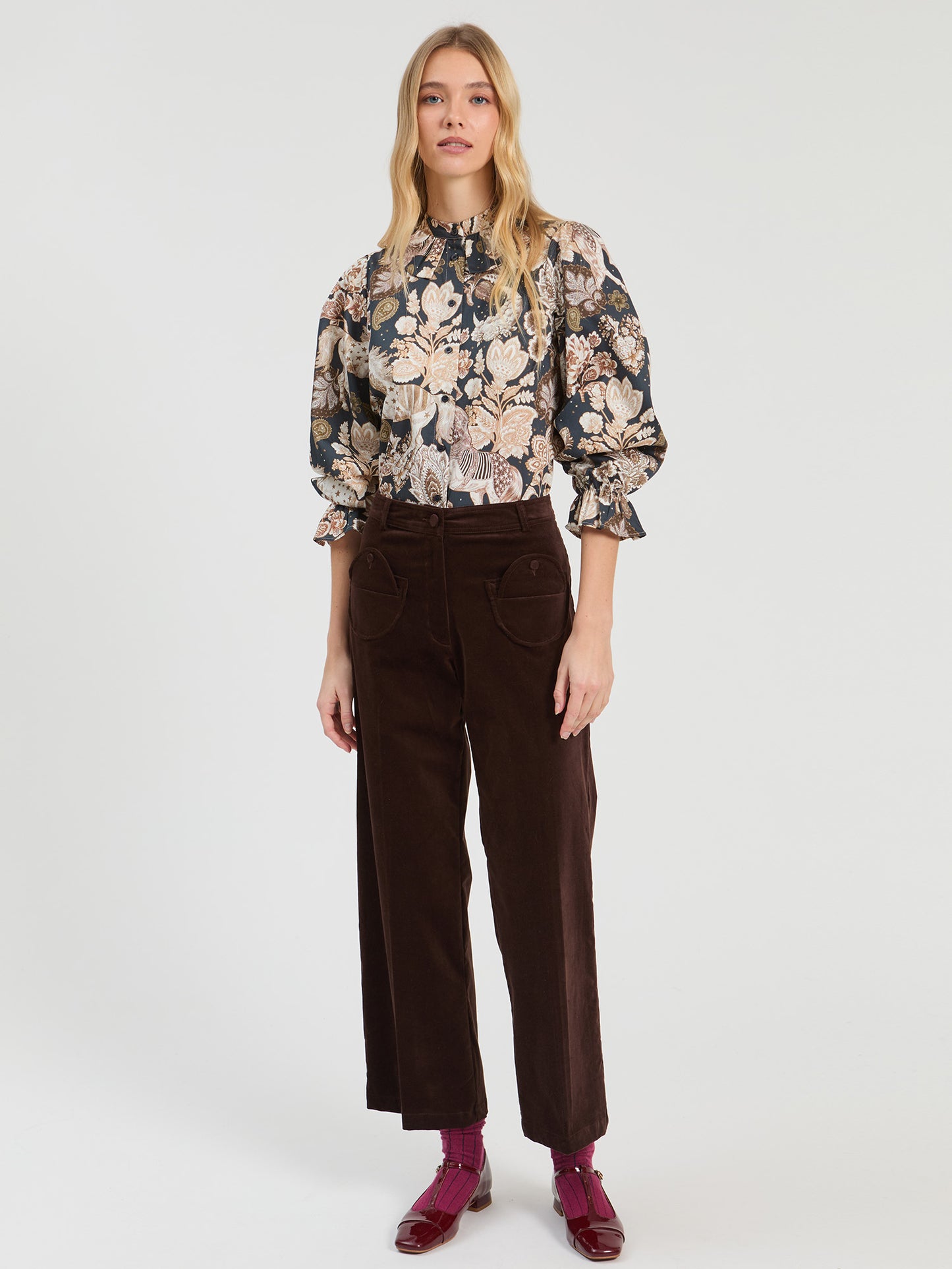 Navy Horse Blouse