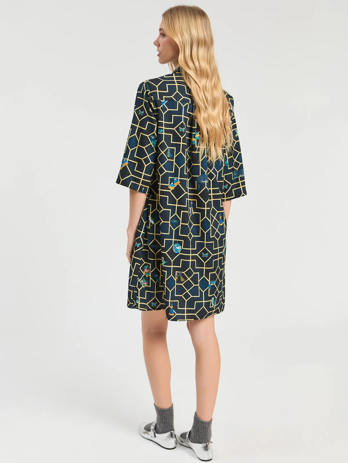Navy Bamboo Dress