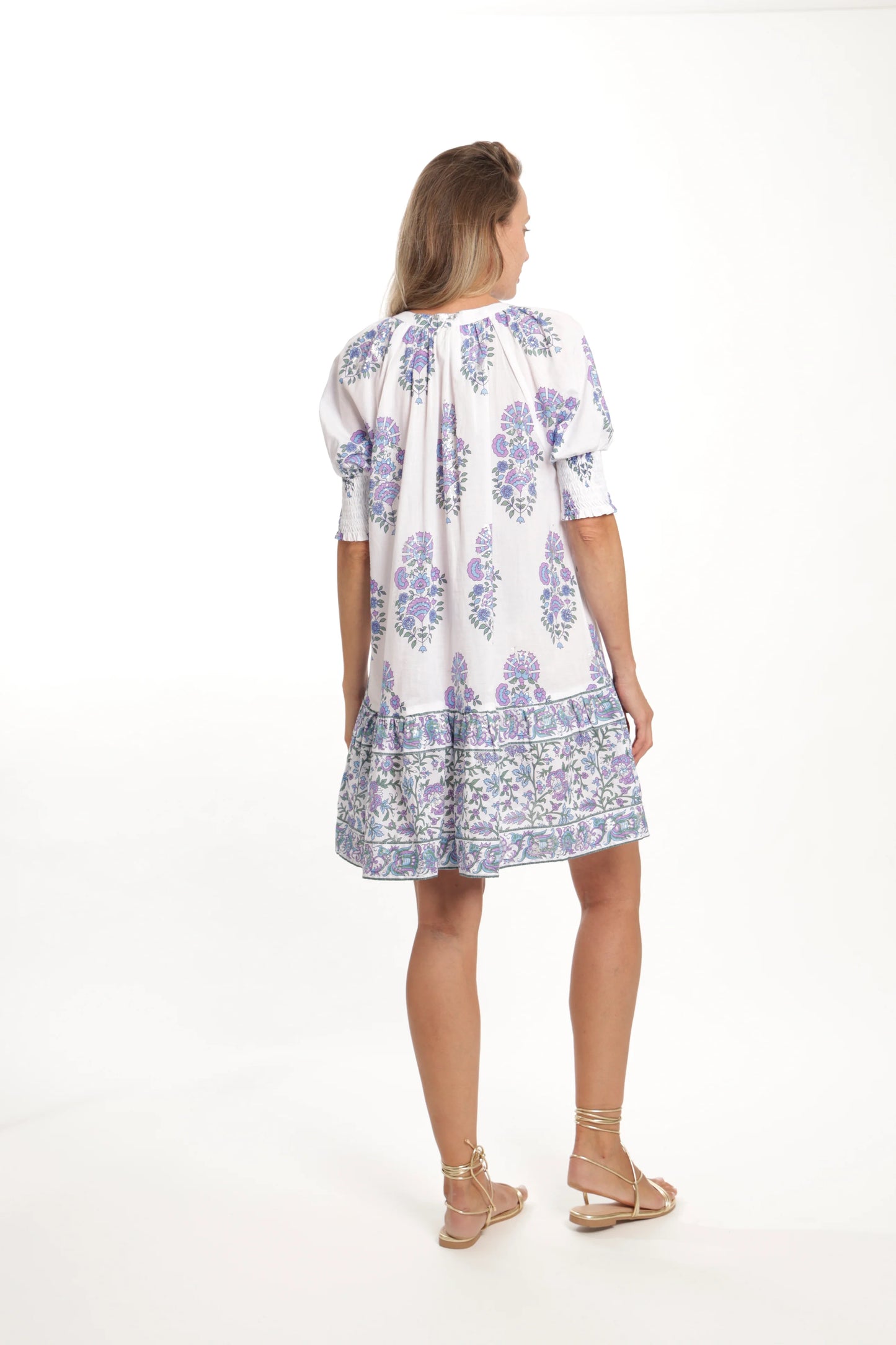 Alix Dress - Lilac Metallic