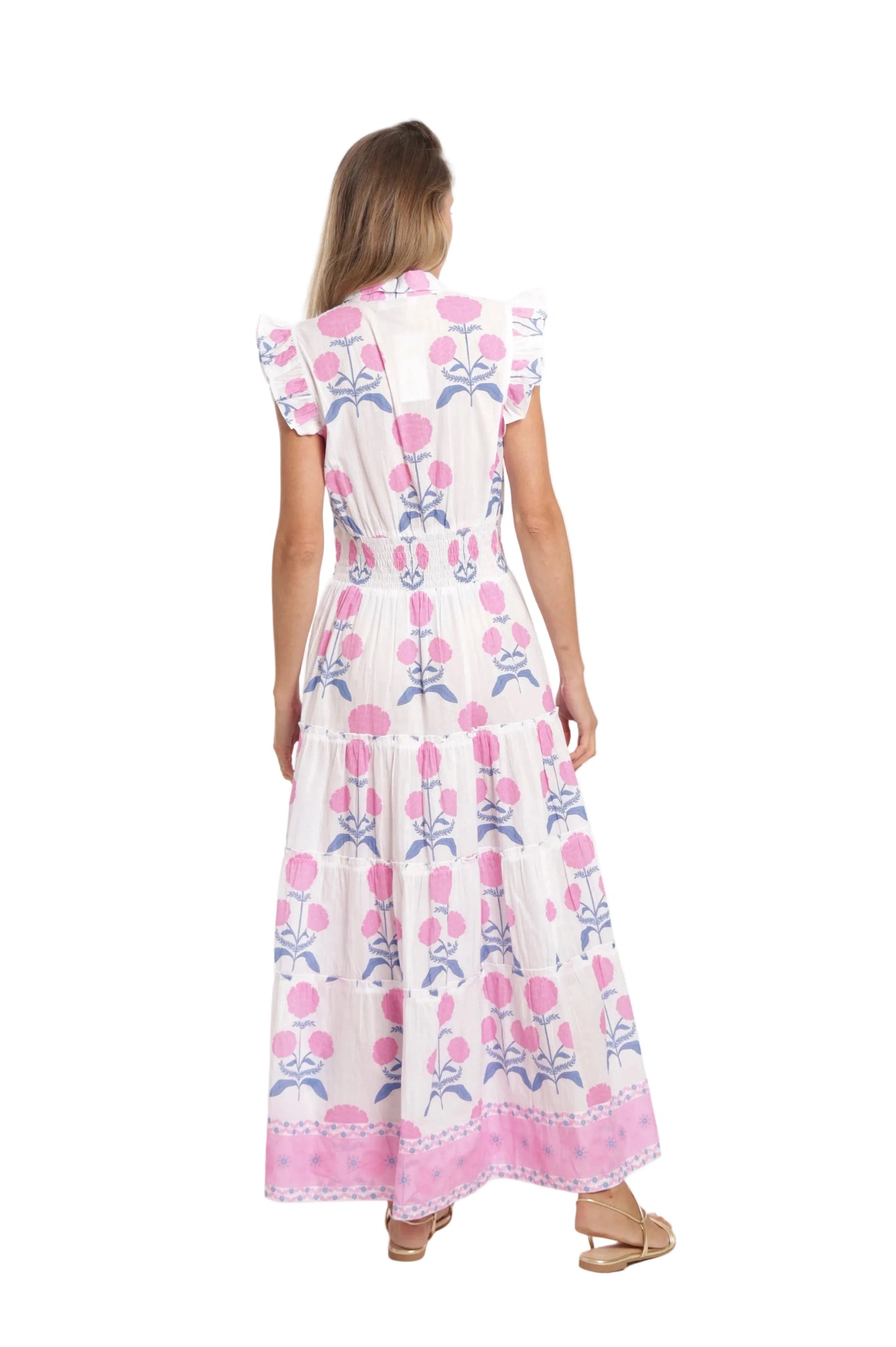 Pink Petal Garden Maxi Dress
