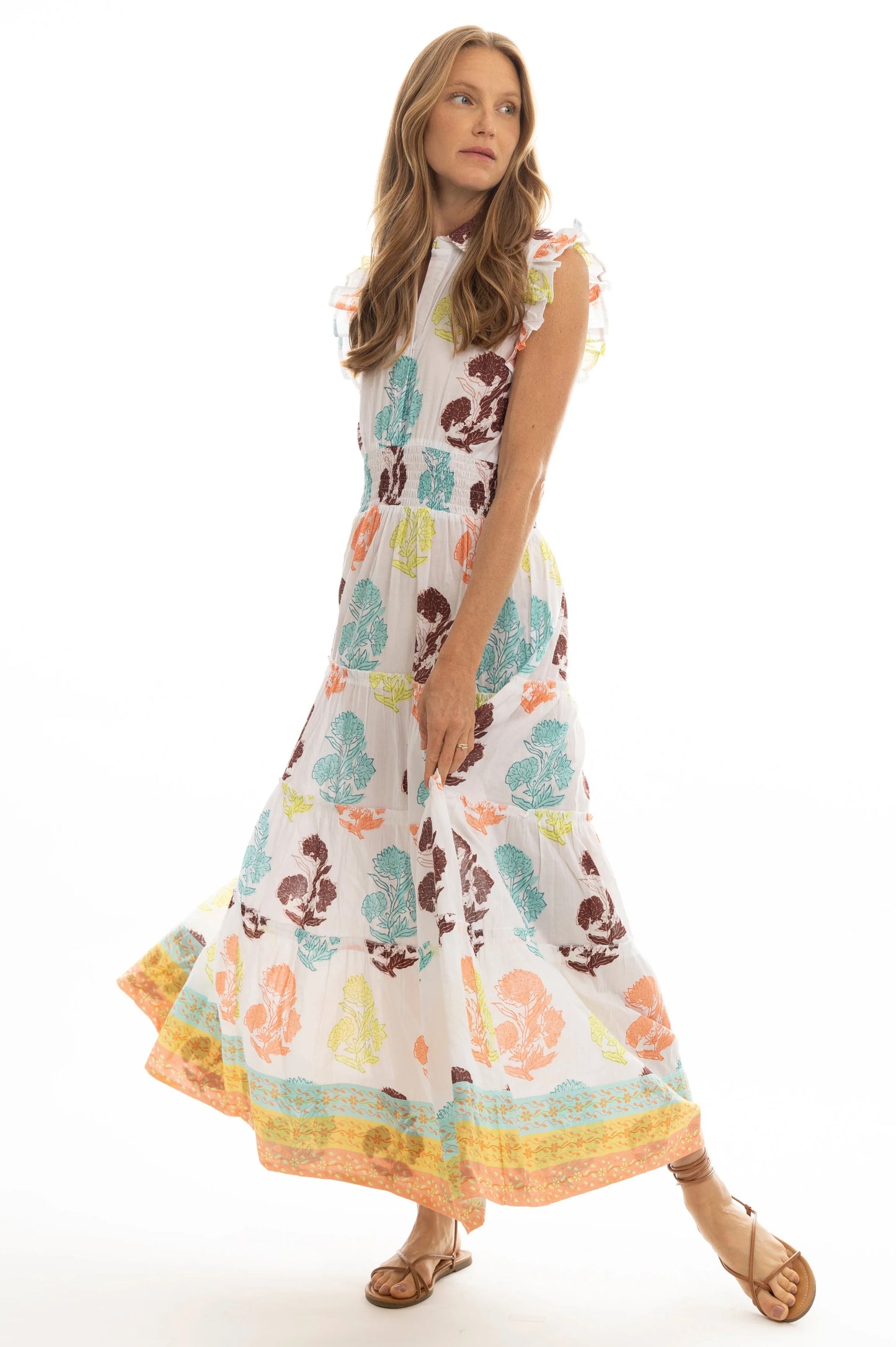 Paulina Dress Tropical Print