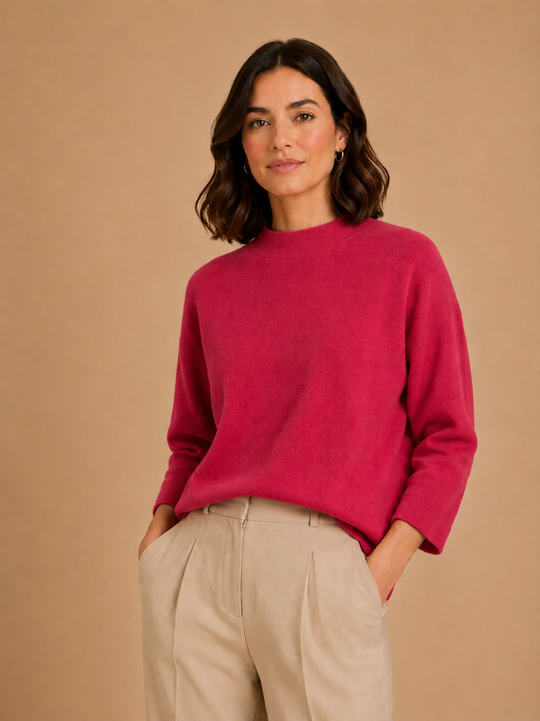One Size Sweater - Fuchsia
