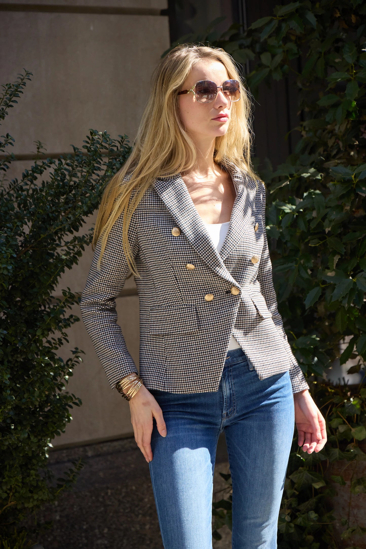 Bianca Houndstooth Blazer