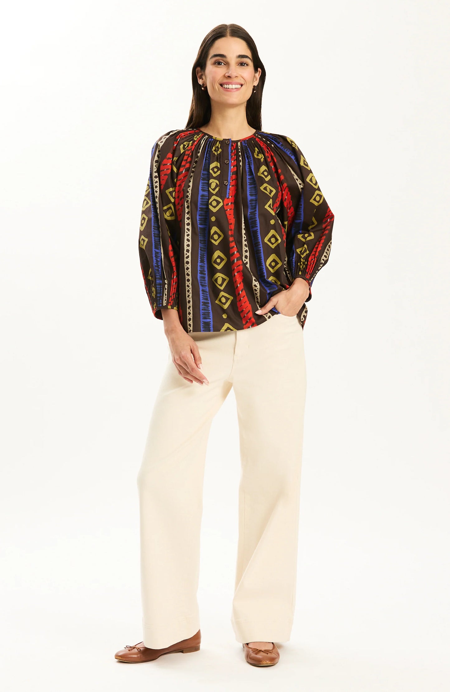 Sarah Rails Stripe Top