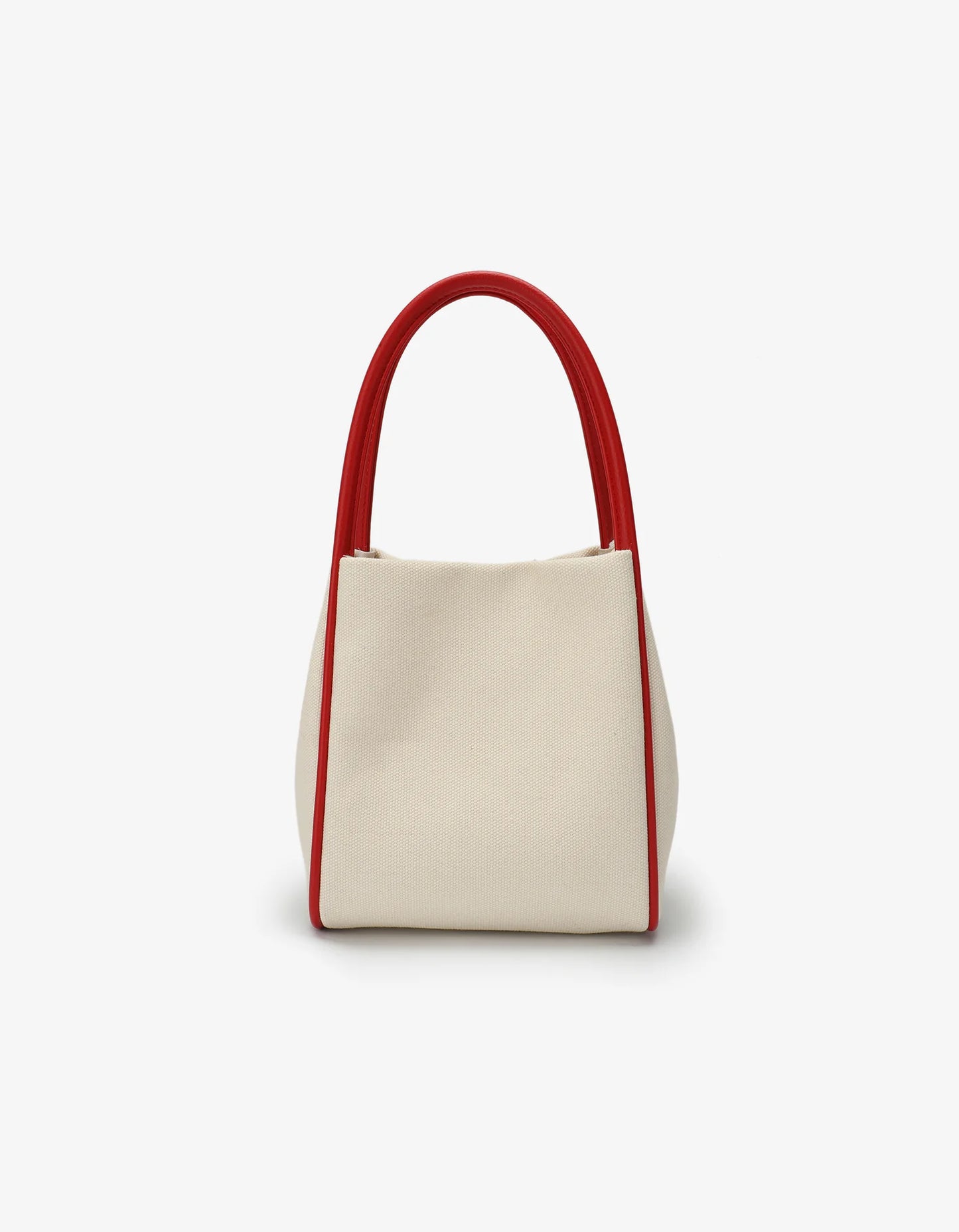 Canvas Tote with Red Contrast