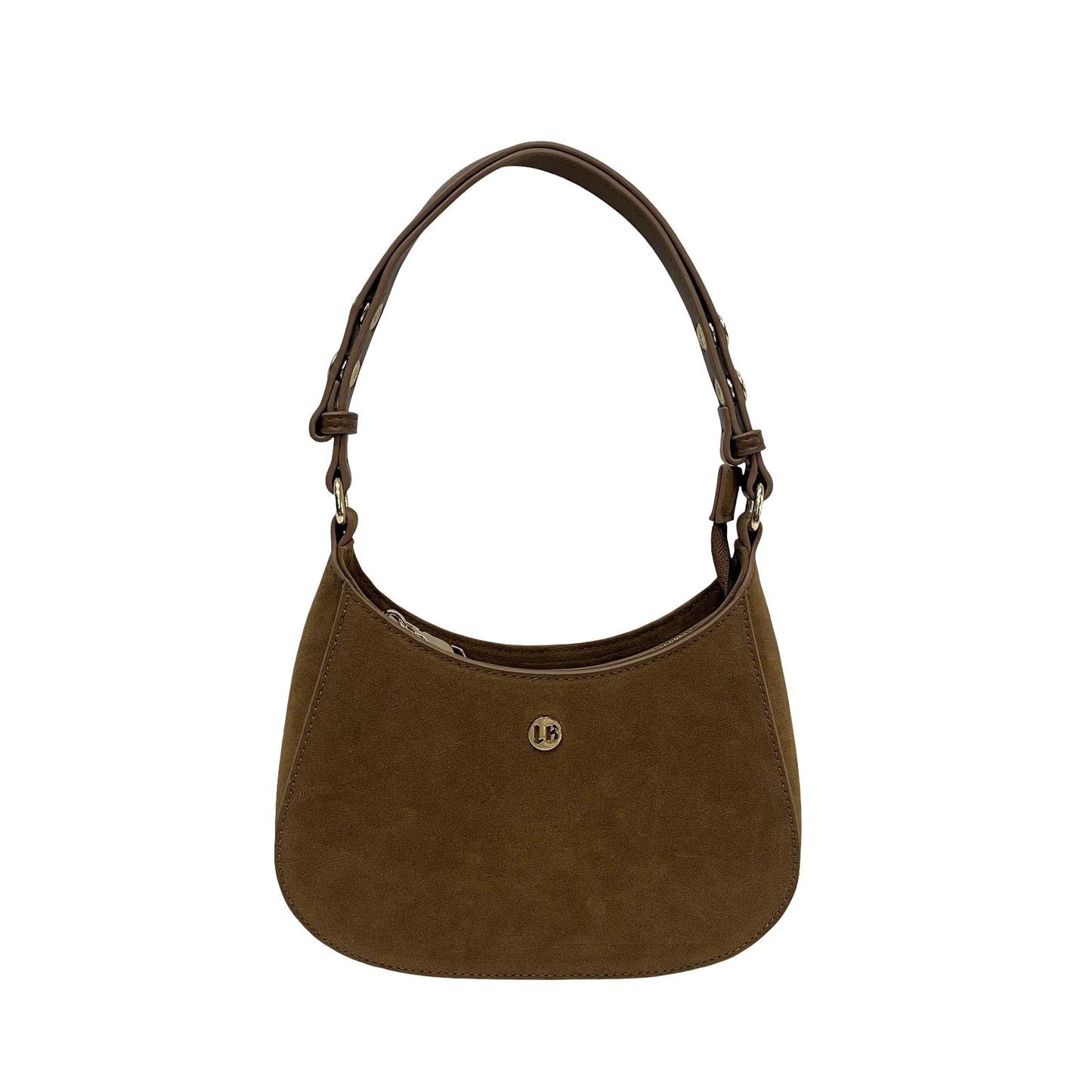 Suede Shoulder Bags - Chestnut