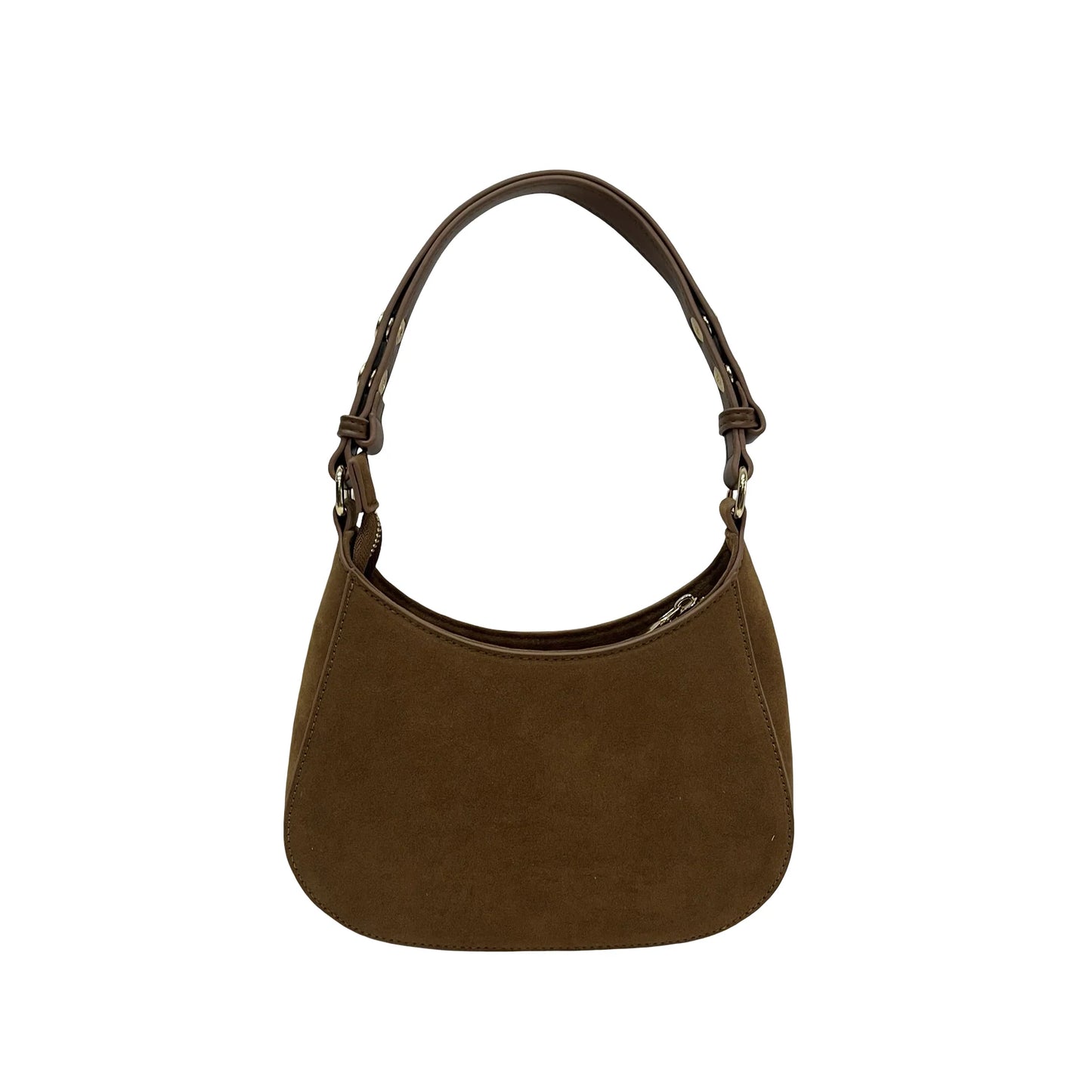 Suede Shoulder Bags - Chestnut