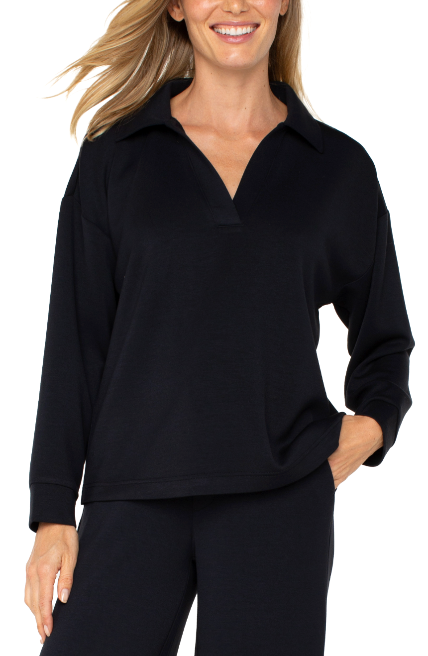 Vneck collar pop over