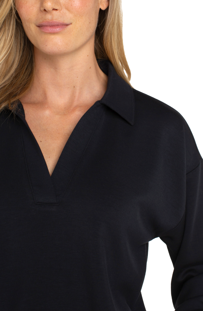 Vneck collar pop over