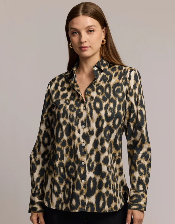 Margot Long Sleeve Animal Print Shirt