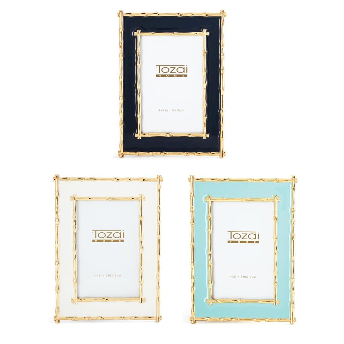 Gold bamboo border frame