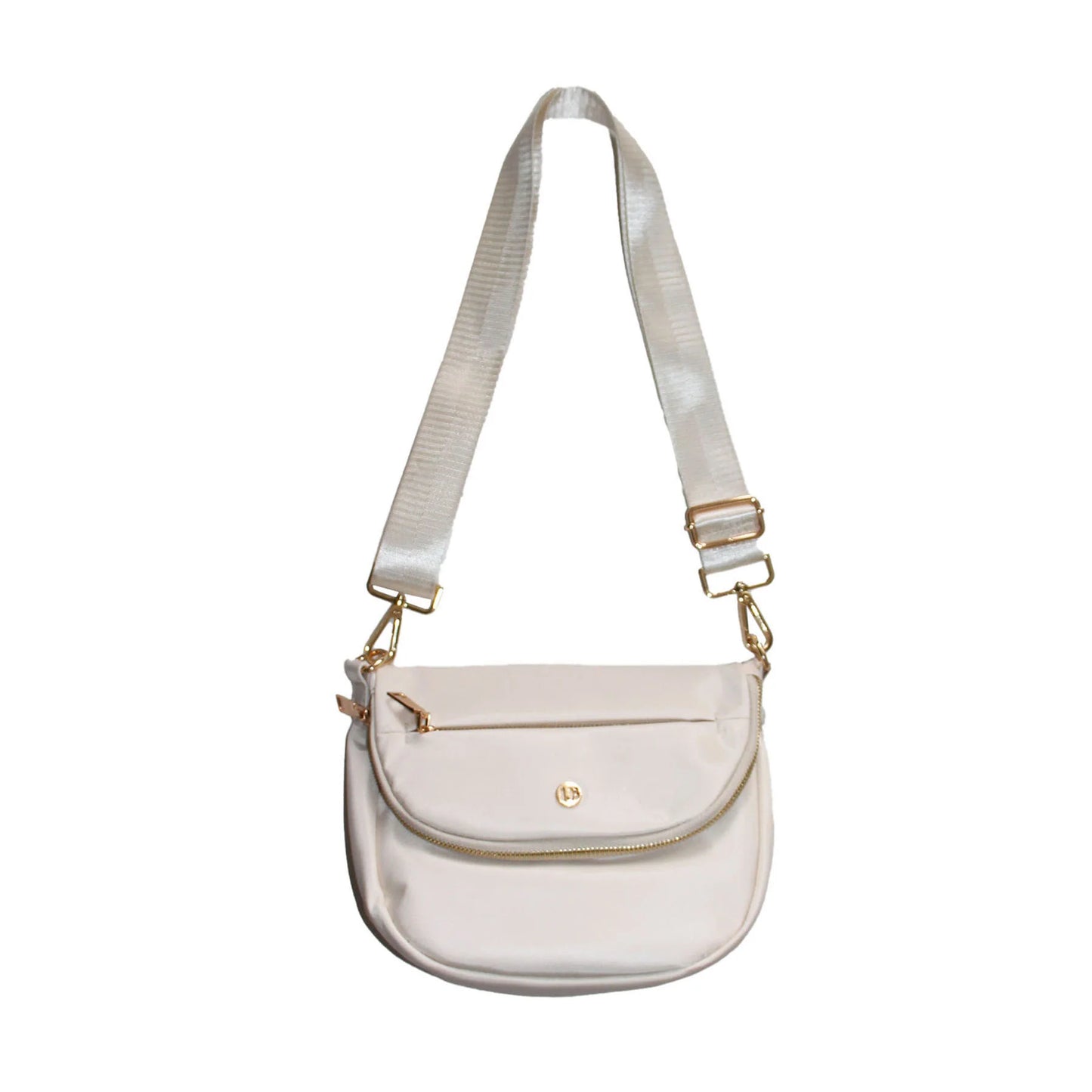 Eggshell Nylon Crossbody Bag