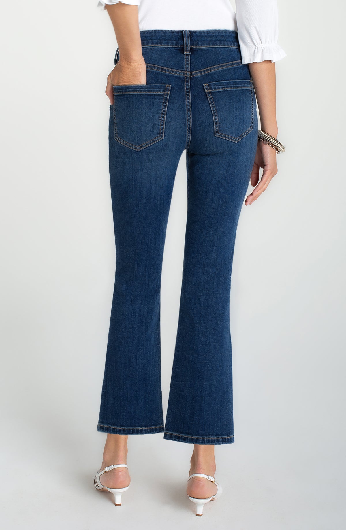 Halle Crop Kick Flare Jean