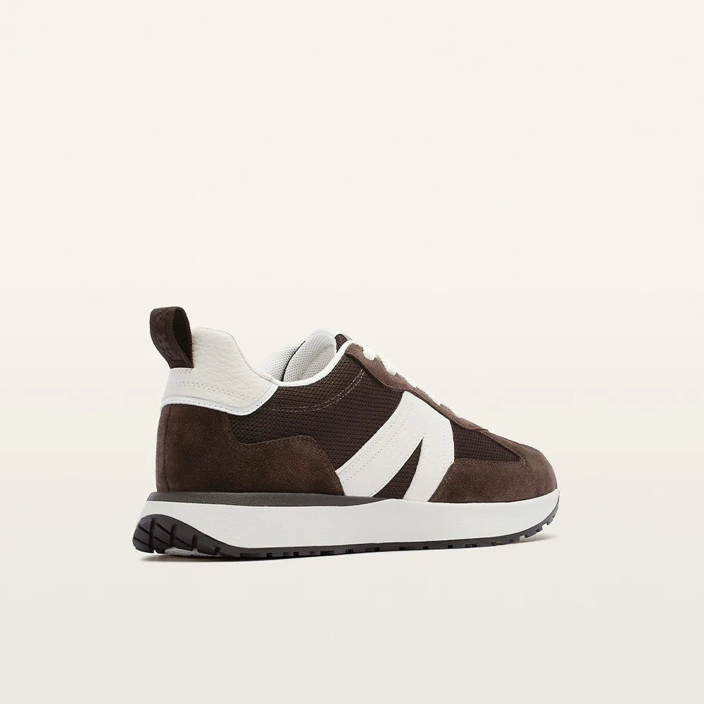 Chocolate Brown and White Axel Tennis Shoe