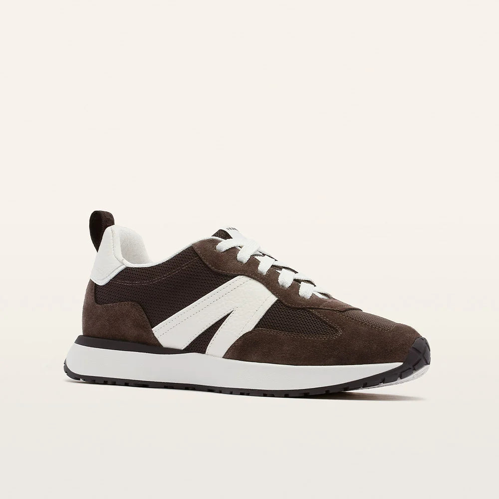Chocolate Brown and White Axel Tennis Shoe