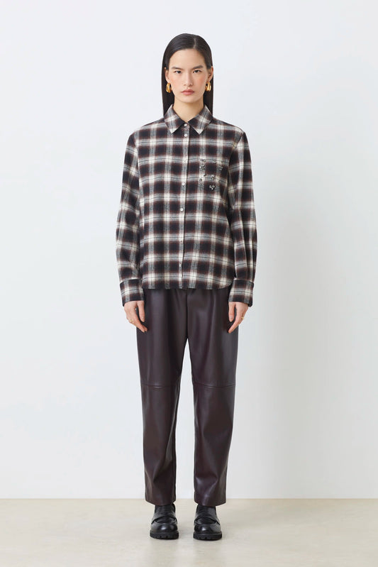 Checkered Shirt with Detailed Pocket