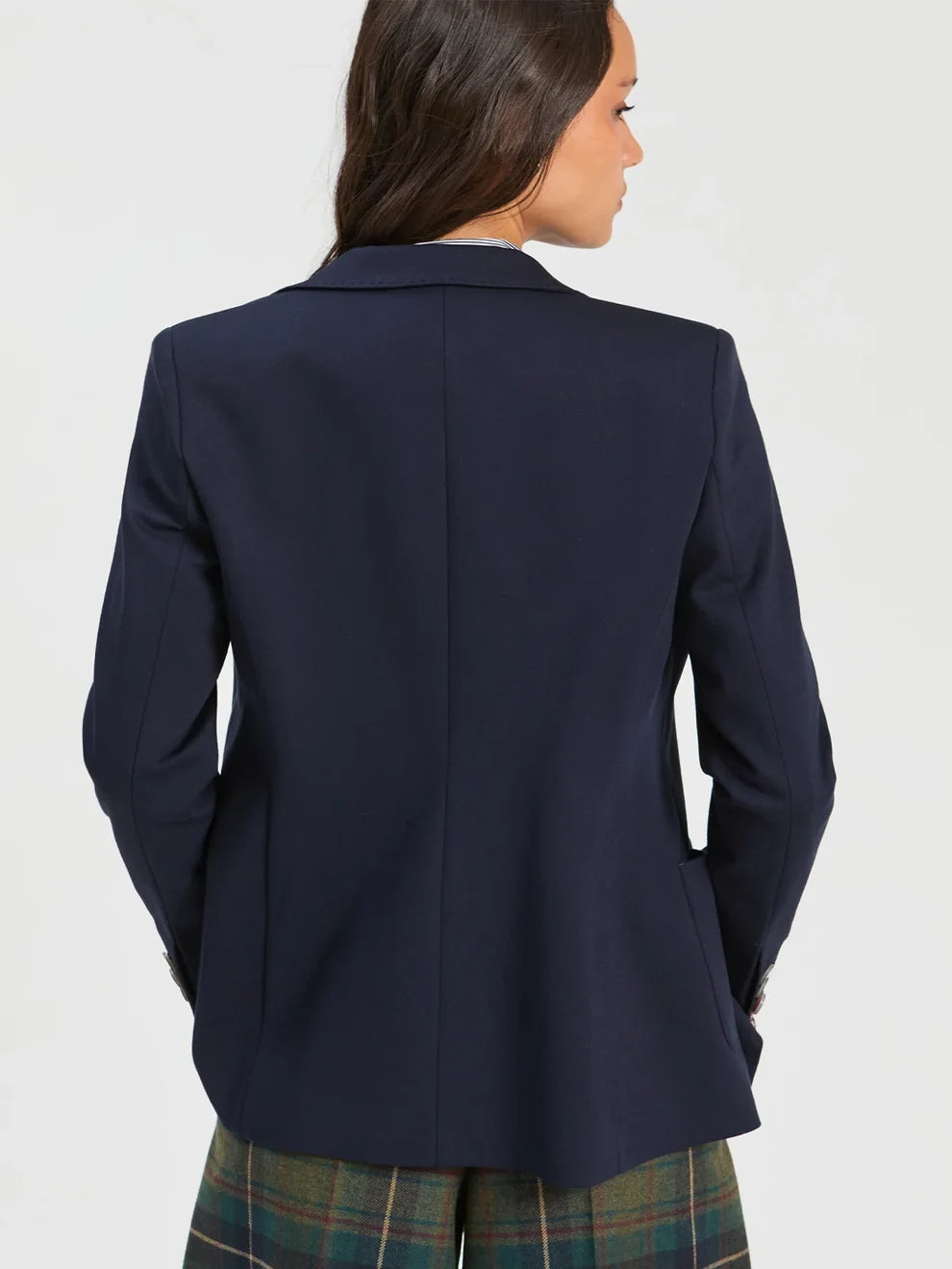 Navy Knit Blazer