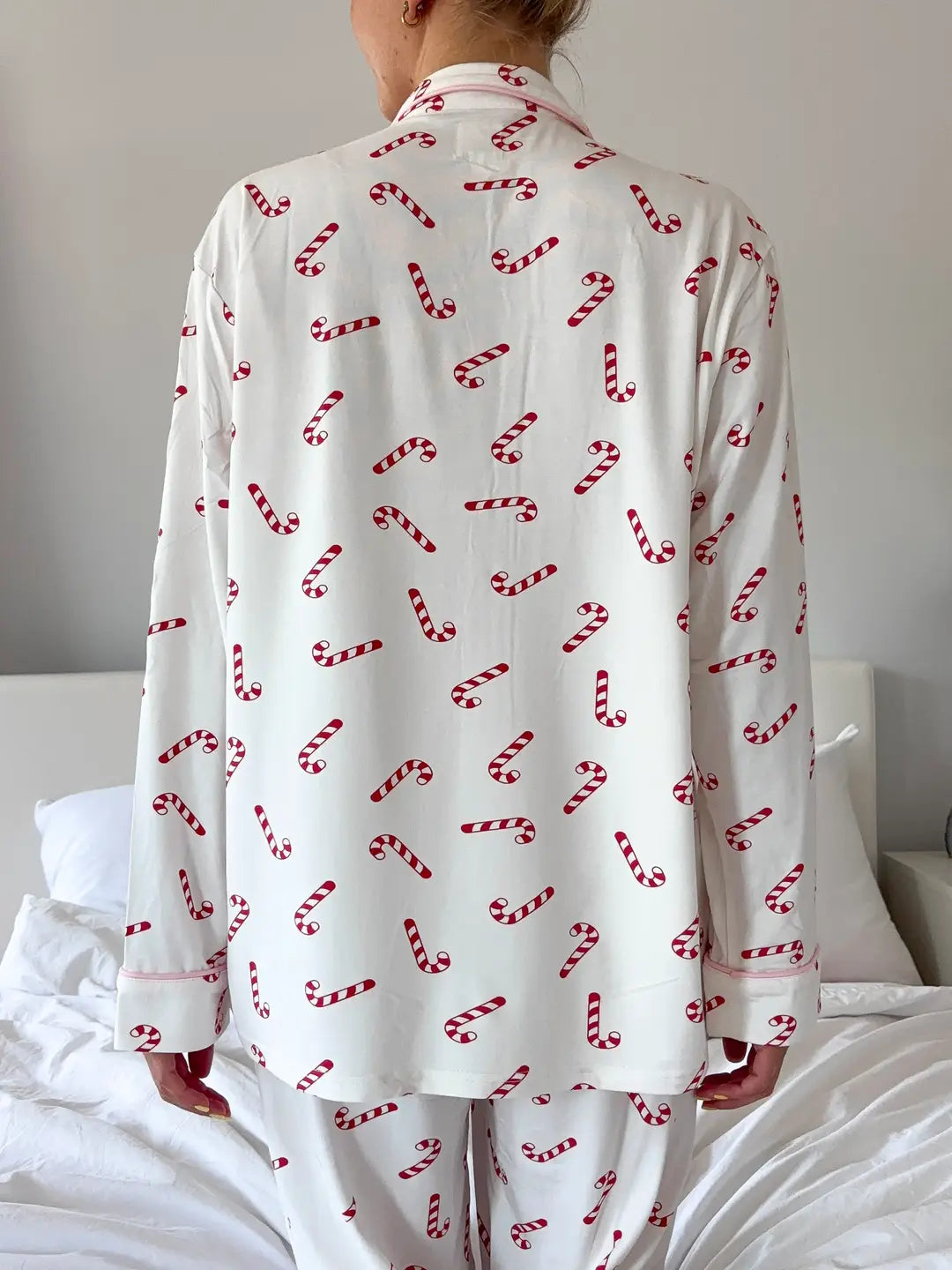 Candy Cane Pajamas Long Sleeve