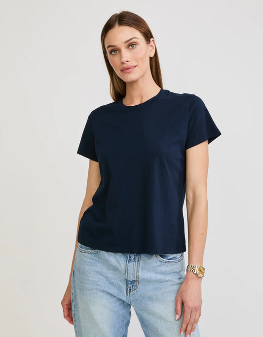 Charlotte Crew Neck Tee Navy