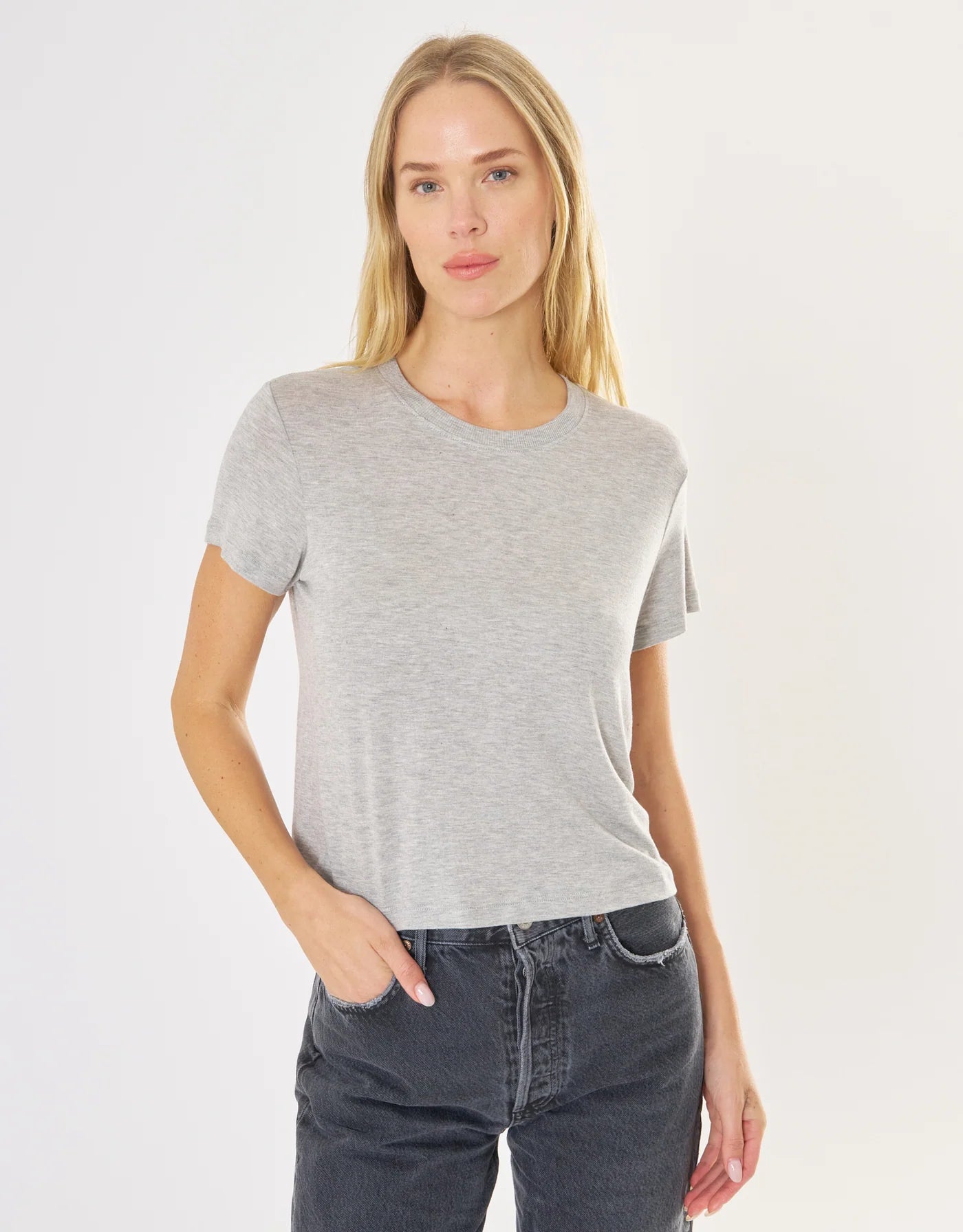 Brooklyn Tee Heather Grey