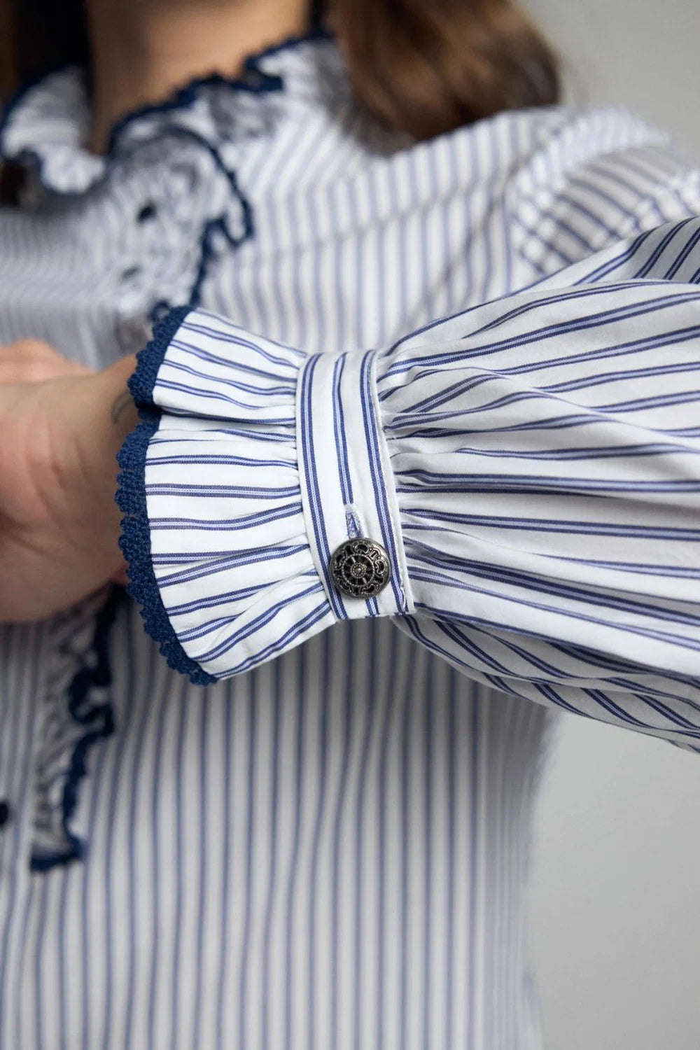 Atina Navy Blue Stripe