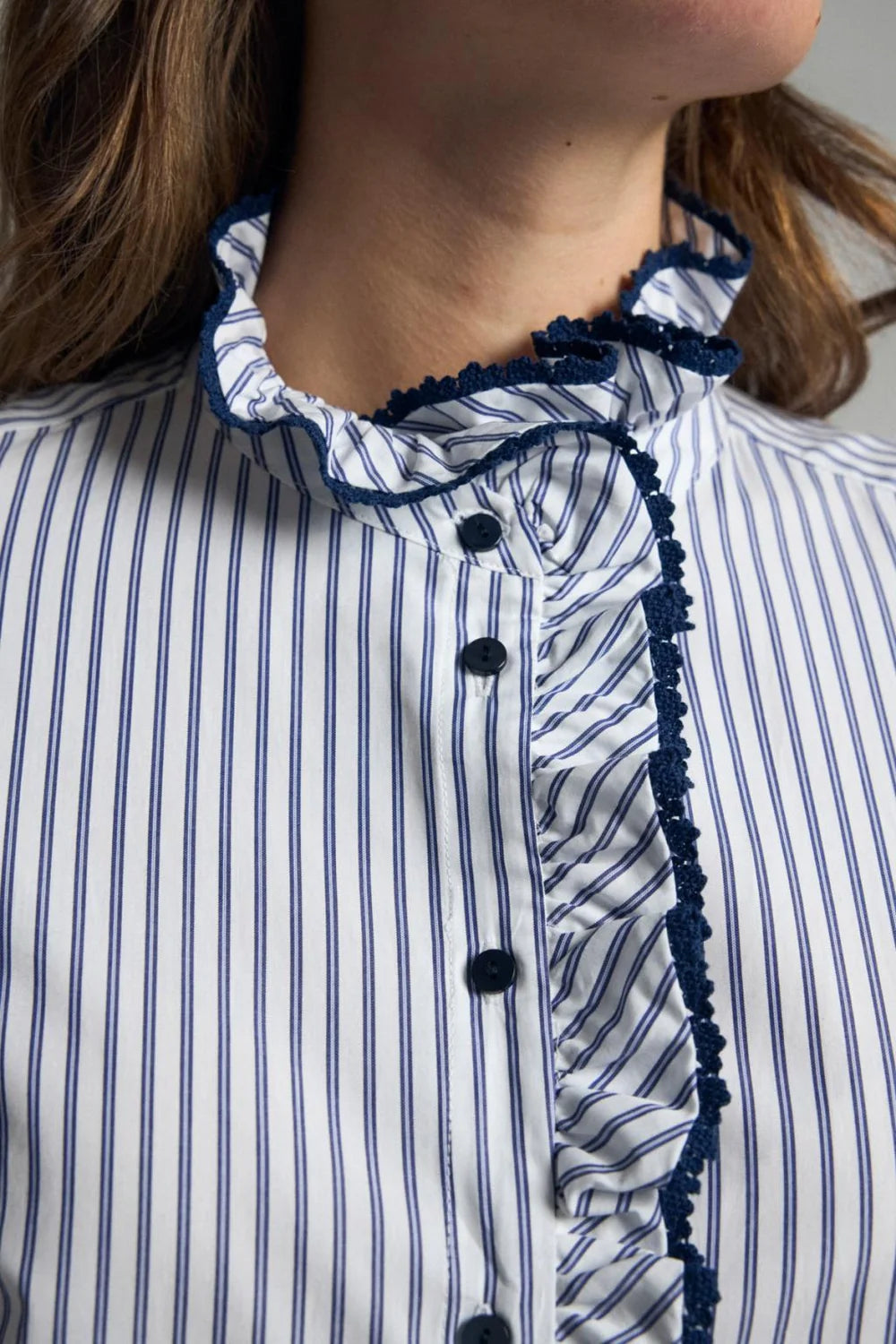 Atina Navy Blue Stripe