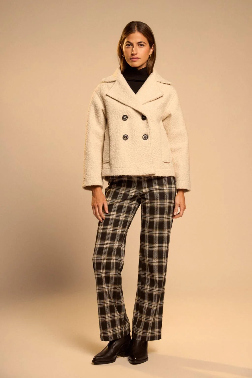Ester Coat in Natural