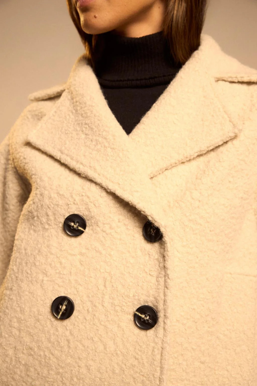 Ester Coat in Natural