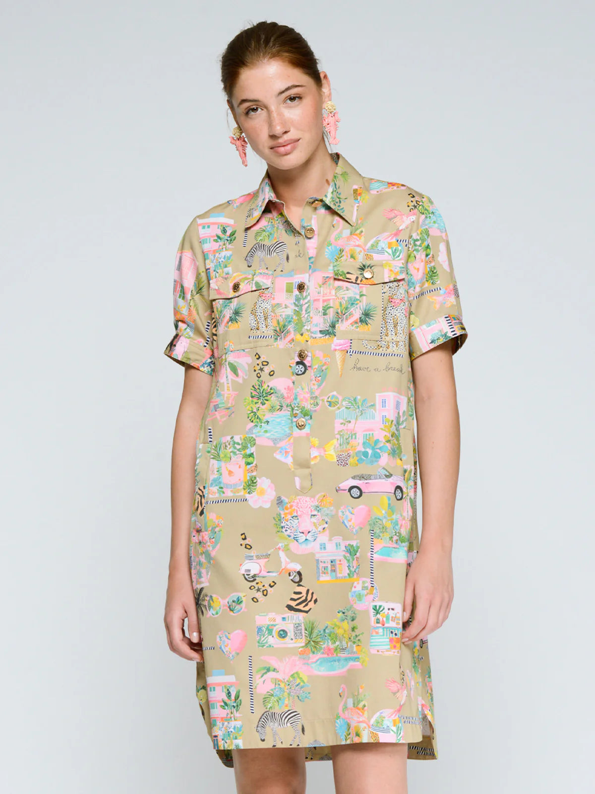 Palm Royale Safari Dress