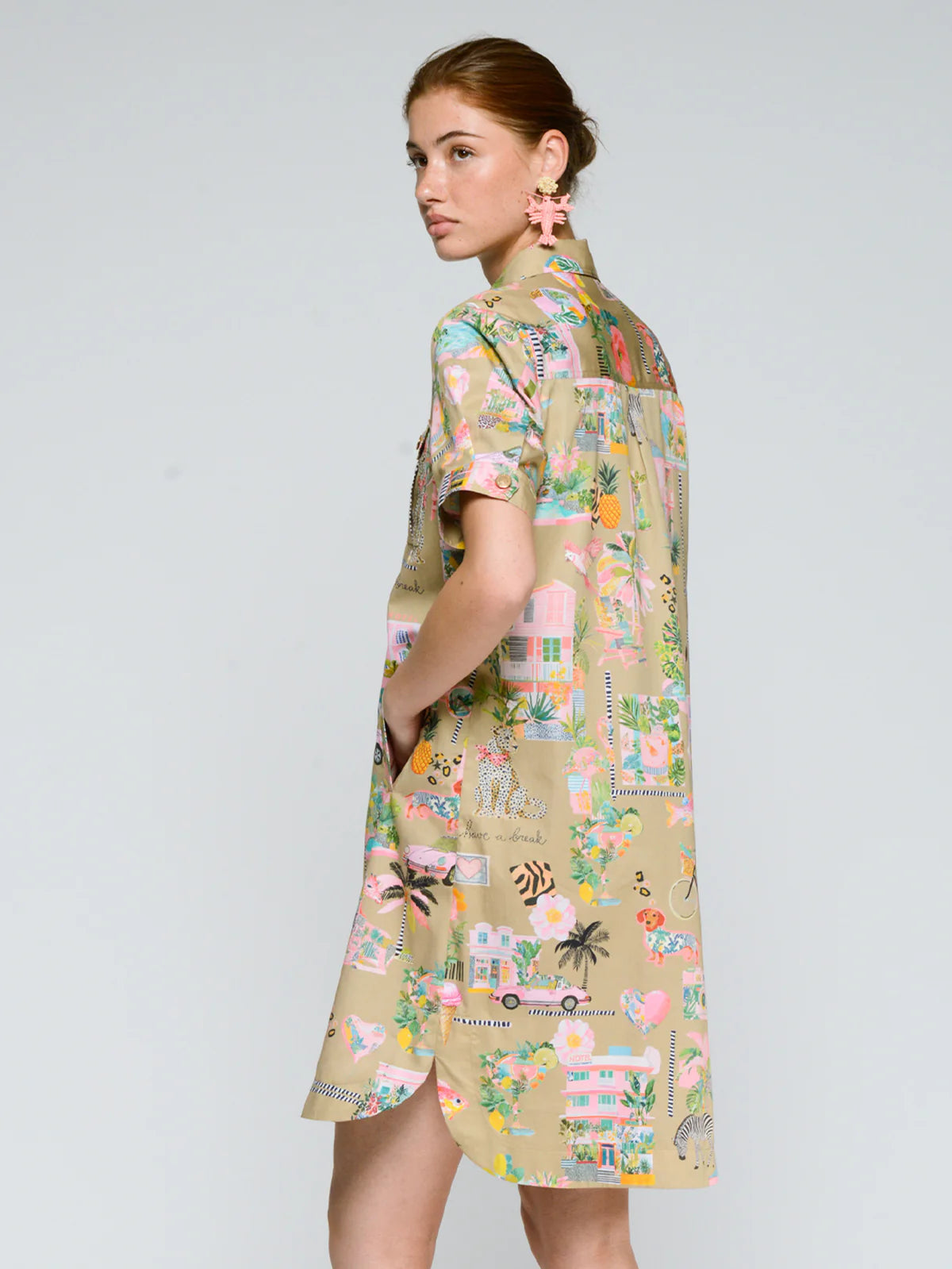 Palm Royale Safari Dress