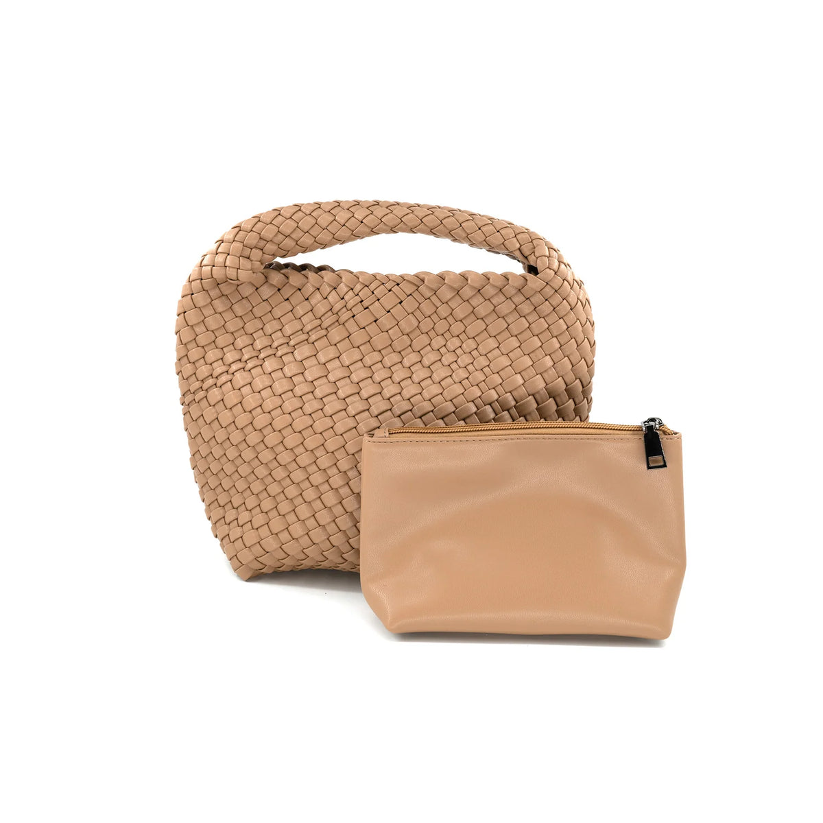 Taupe Woven Bag