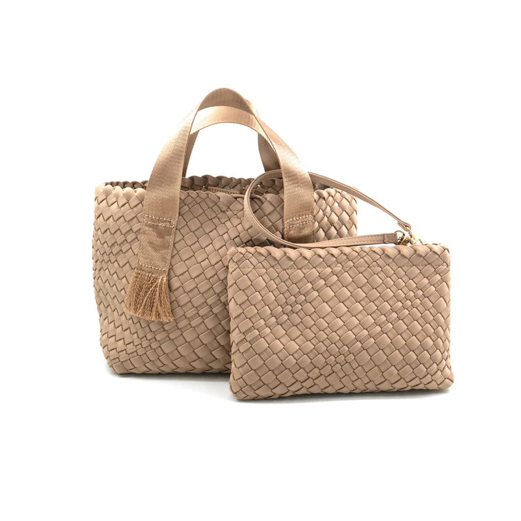 mini woven bag