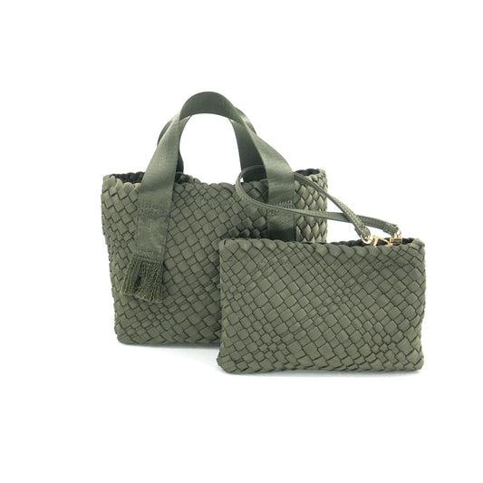 mini woven bag