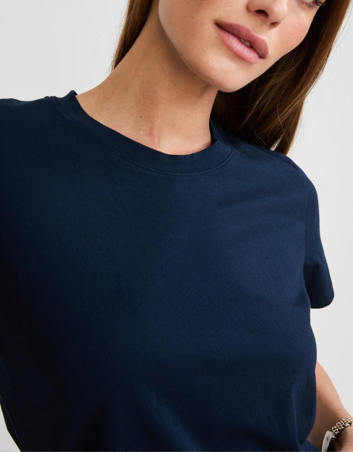 Charlotte Crew Neck Tee Navy