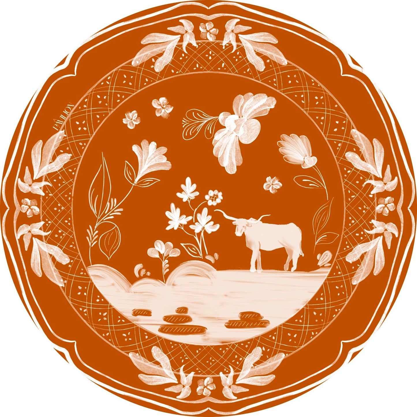 Texas Dessert Paper Plates