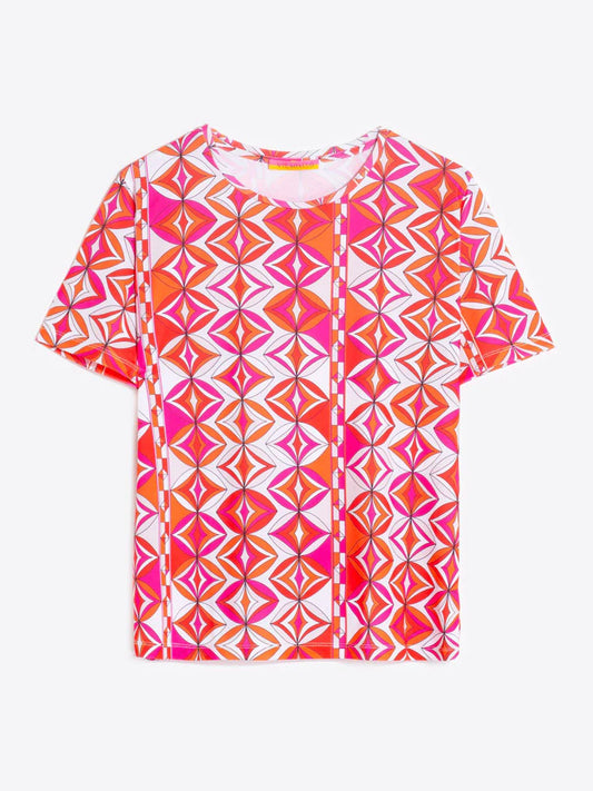 Tora Printed T-Shirt Pink & Orange