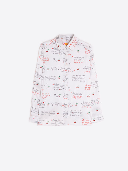 Love Notes Script Blouse