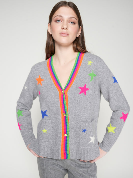 Cosmic Rainbow Star Cardigan