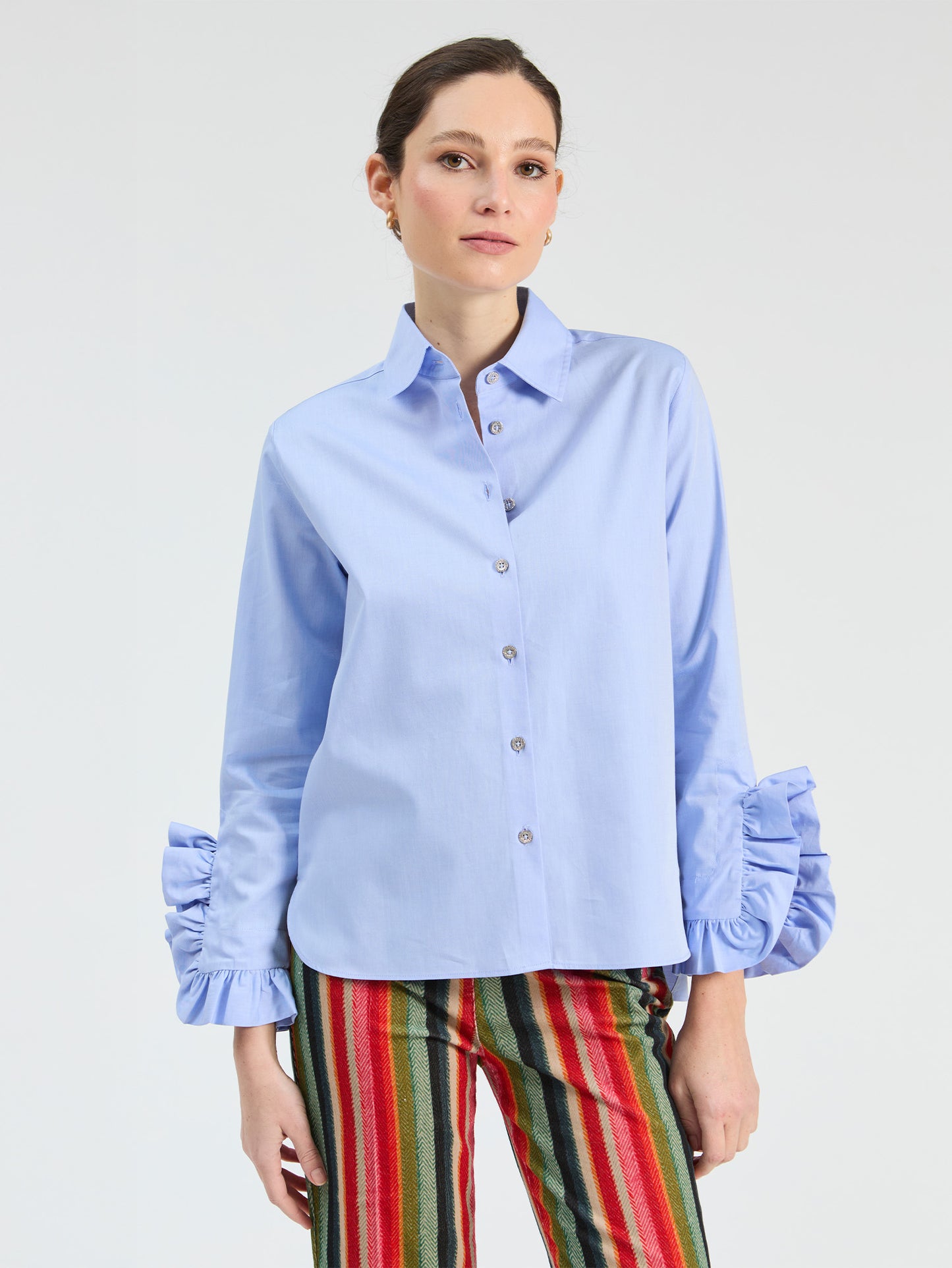 Long Sleeve Ruffle Blouse
