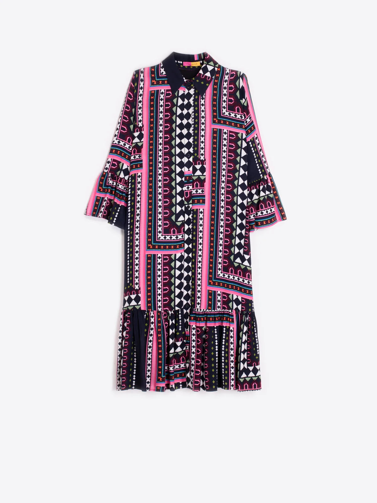 Multicolor Geometric Dress