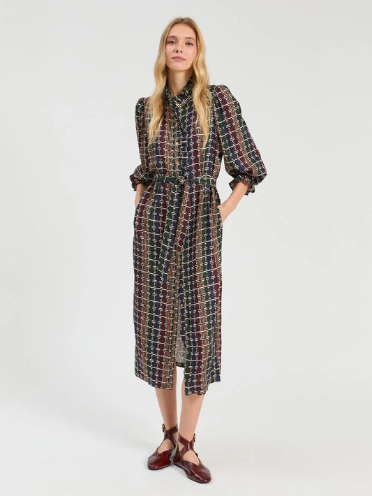 Geo multicolor Midi Dress