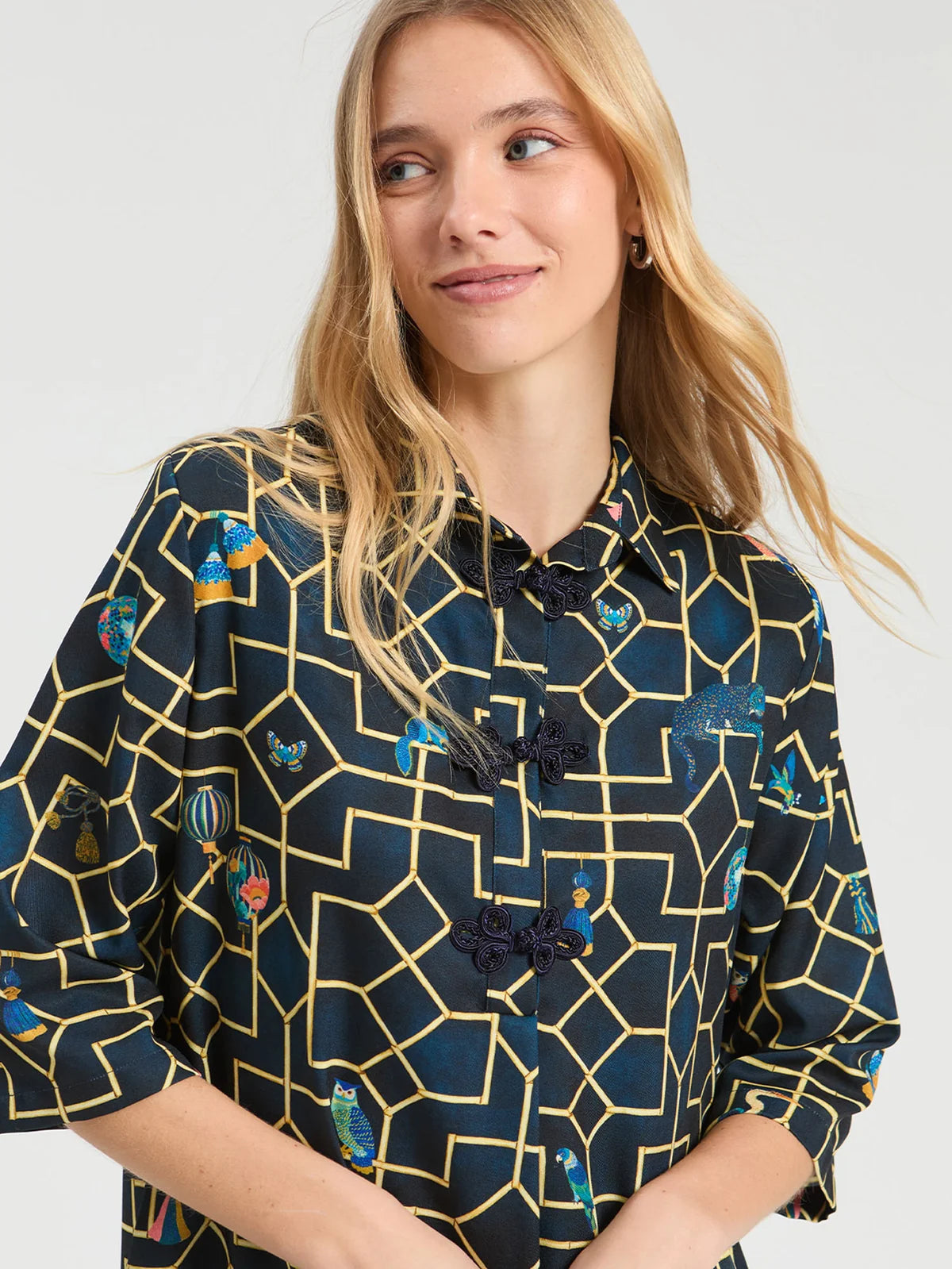 Navy Bamboo Dress