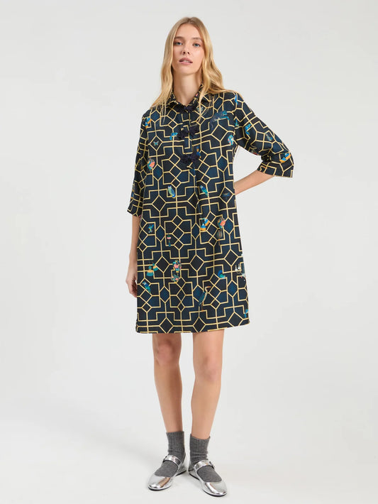 Navy Bamboo Dress