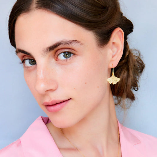 Ginkgo Leaf Earring