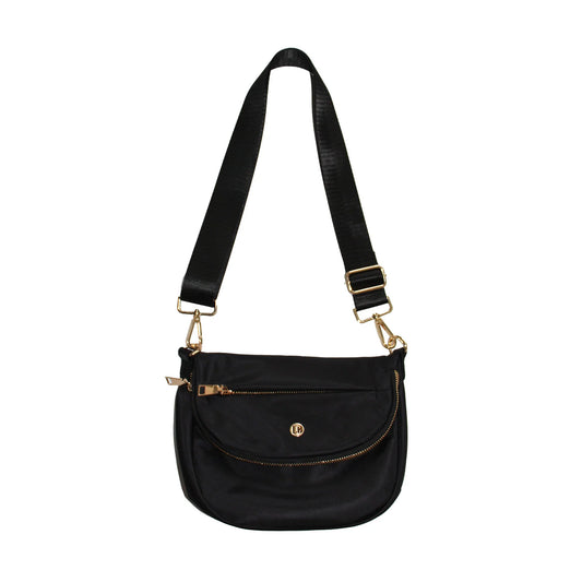 Black Nylon Crossbody Bag