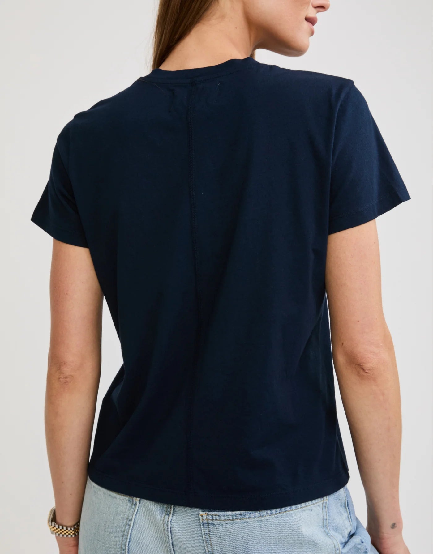 Charlotte Crew Neck Tee Navy
