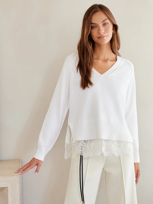 Camille Lace Layer Sweater