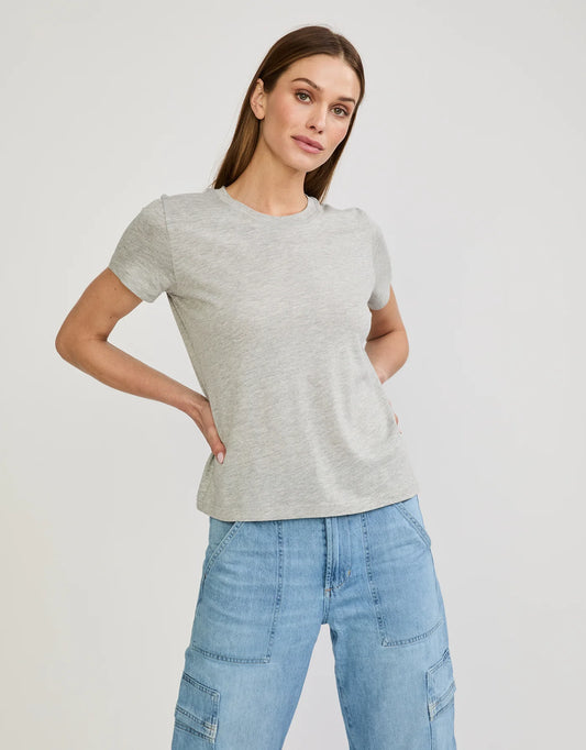 Charlotte Crew Neck Tee Heather Grey