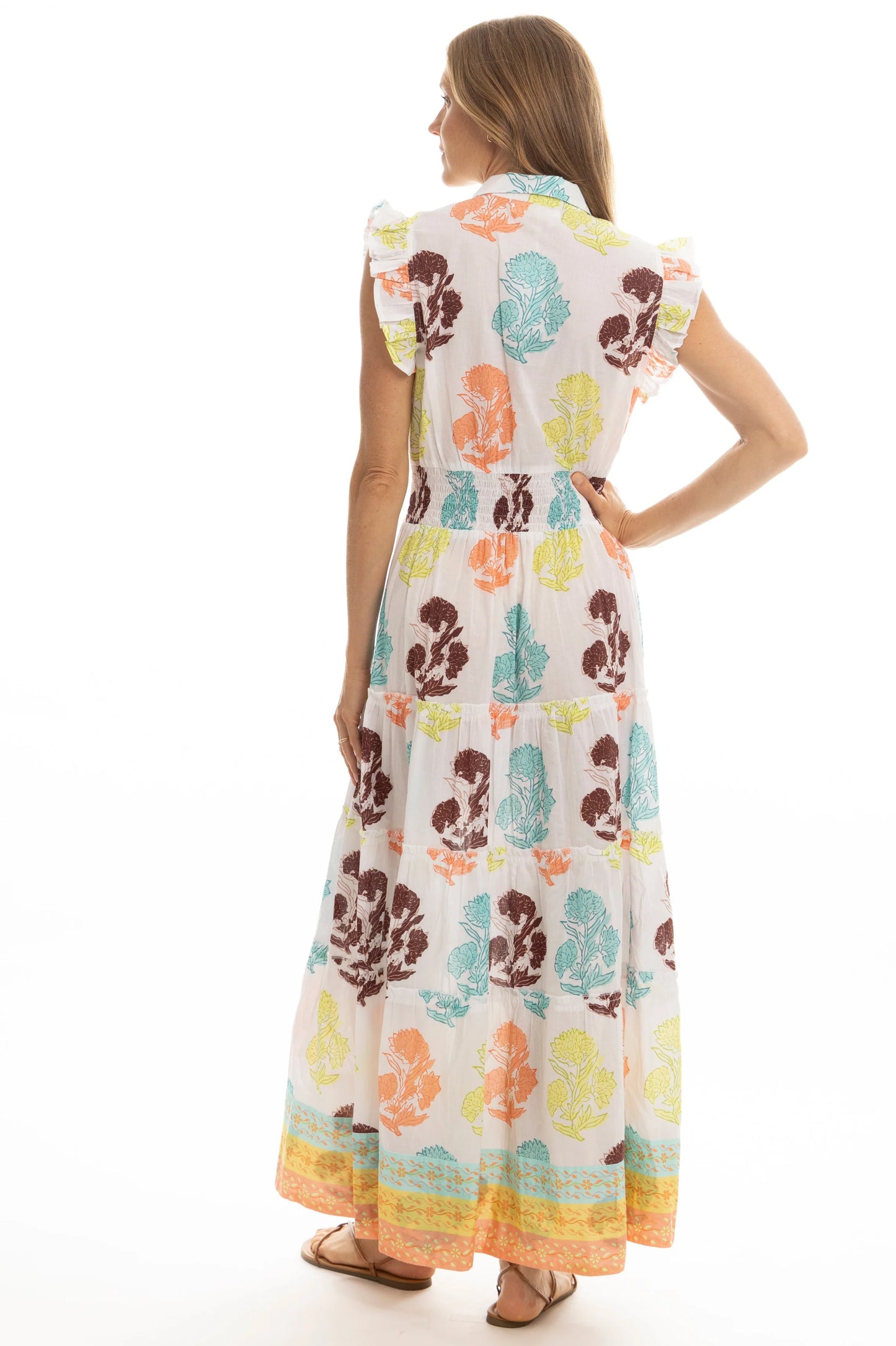 Paulina Dress Tropical Print